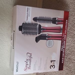 Vivitar Simply 3 N 1 ProSalon 360 Hair Dryer Brush and Volumizer